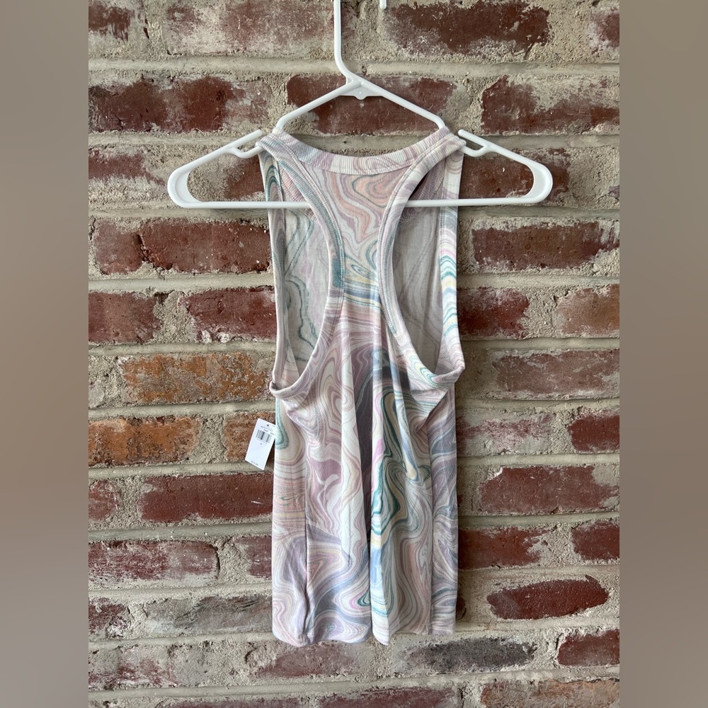 Old Navy Multicolor Swirl racer back Tank Top